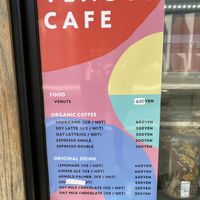 Cafe menu  at Whyte - VENUTS in Tokyo