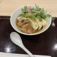 Ramen with Kyoza (1700 yen)  at NRT - T's Tantan - T1 in Narita