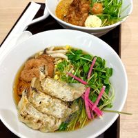 Shoyu ramen and sesame tantanmen  at NRT - T's Tantan - T1 in Narita