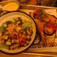 Sabich at Pooshtak in Ashkelon