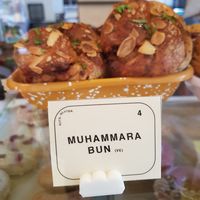 Muhammara bun at Siop Shop in Manchester