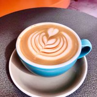 Oat latte  at Siop Shop in Manchester