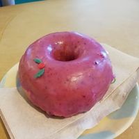 Festive mulled berry doughnut! at Siop Shop in Manchester
