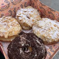 Bienenstich our favourite one  at Brammibal's Donuts - KaDeWe in Berlin