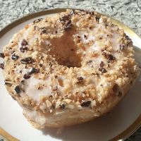 Macadamia Chocolate Donut (📸: @goodoldvegan)  at Brammibal's Donuts - KaDeWe in Berlin