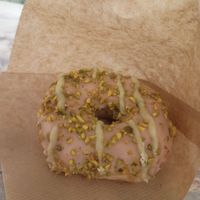 White nougat and pistachios at Brammibal's Donuts - KaDeWe in Berlin