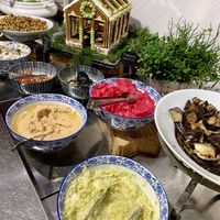 Salad bar at Ani's Café in Porvoo