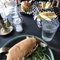 Hot dog! Delicious, forgot to take photo before eating at Lilith's  in Cheltenham