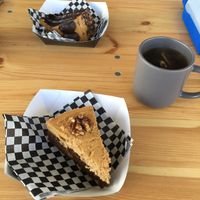 Salted Caramel cake and Coffee and Walnut cake  at Lilith's  in Cheltenham