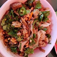 Noodles with mushrooms and tofu at Saigon Noodle Bar in Buenos Aires