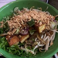 Bun Xao Chay (vegan cold noodle dish) at Saigon Noodle Bar in Buenos Aires