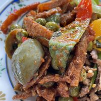 Spicy  #Veganuary at Chalawan - Vegan Food Stall in Bangkok