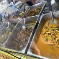 50 baht for good size plate  at Chalawan - Vegan Food Stall in Bangkok