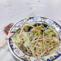 Noodles at Chalawan - Vegan Food Stall in Bangkok