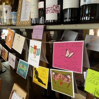 Cards for sale  at Protagonist Cafe in St Louis