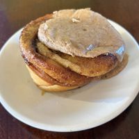 cinnamon roll!  at Protagonist Cafe in St Louis
