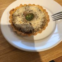  Chorizo and broccoli quiche  at Protagonist Cafe in St Louis