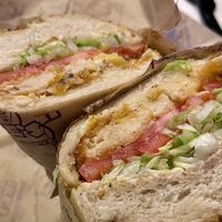 235. TIME
TRAVELERS WIFE
VEGAN FRIED CHICKEN, ZESTY ORANGE GLAZE, PROVOLONE.
ALL SANDWICHES ARE SERVED HOT.   at Ike's in Northridge