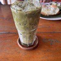 Iced Matcha Latte mit Soja-Milch   at Sonya Restaurant & Guesthouse in Koh Lanta