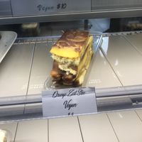 Orange zest vegan slice at Sam's Mediterranean in Takapuna
