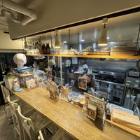 Bar seating and kitchen  at Great Lakes in Tokyo