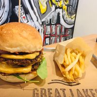 with fries  at Great Lakes in Tokyo