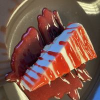 Strawberry cheesecake   at Zoe's Pizzeria in Waunakee