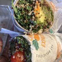 Quinoa wrap with falafel  at Carrot Express - Downtown in Miami