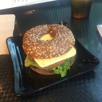 Field Roast Patty & Just Egg at Copper Branch in Portland