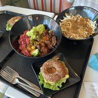 General bowl, poutine, just egg sandwich   at Copper Branch in Portland