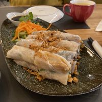 Vegan vegetables pancakes with Tofu!   at Dao Vietnamese Street Food in Athens