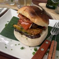 Tempeh Burger  at Horizon Cafe in Koh Samui