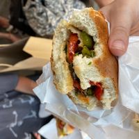 Tiger tempeh sandwich.  at Horizon Cafe in Koh Samui