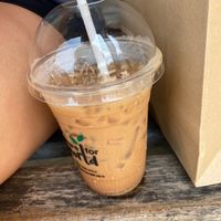 Almond milk iced mocha.  at Horizon Cafe in Koh Samui