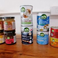 Some vegan products availables at the shop at Horizon Cafe in Koh Samui