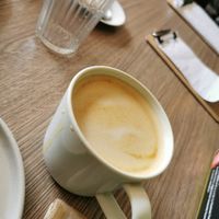 Oat latte at Mr Cooper's Coffee House in Whitby