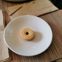 Mini jammy Dodger - also vegan 😁 at Mr Cooper's Coffee House in Whitby