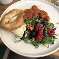 Hummus & sun blushed tomatoes   at Mr Cooper's Coffee House in Whitby