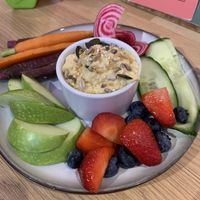 Kid’s Menu Houmous & Dippers  at Mr Cooper's Coffee House in Whitby