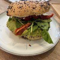 No Avo everything bagel  at Mr Cooper's Coffee House in Whitby