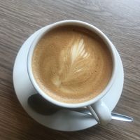 Oat flat white at Mr Cooper's Coffee House in Whitby