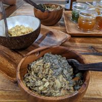 Rice bowl with 2 dishes at ENI - Soul Kitchen in Palawan