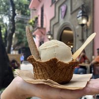 Nieve de mazapán   at Nieve de Olla in Mexico City