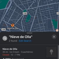 make sure you go to the correct address in the bottom left, the other one is non-existent at Nieve de Olla in Mexico City