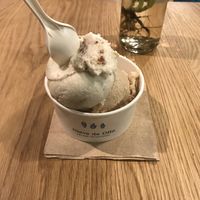 Lemon and rice pudding. at Nieve de Olla in Mexico City