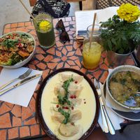 Palo verde bowl and pasta at Palo Verde in Prague