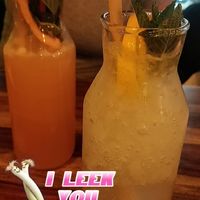 Grapefruit and lavender-lemon lemonade  at Palo Verde in Prague