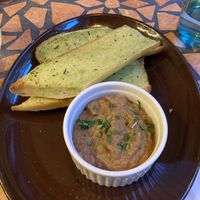 Non-pate with bread at Palo Verde in Prague