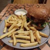 Pulled Soy Meat Burger Menu at Palo Verde in Prague