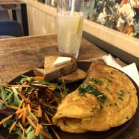 Kimchi omelette  at Palo Verde in Prague